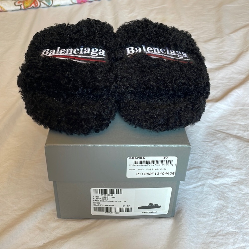 Balenciaga Furry Slide